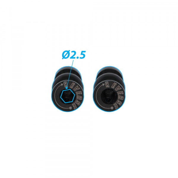 "REVERSE" in Ergal 7075-T6 per Team Associated RC8B3.1